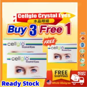 【Ready Stock】买3送1 100% original  有盒子 Cellglo crystal eyes 水晶眼睛100%正品 Exp:02/2025