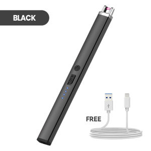 Electric Candle Lighter Rechargeable Windproof Flameless Electronic Pulse Ignition Electric Arc Lighter Tool