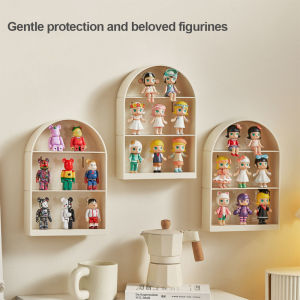 Wall Mounted Showcase Blind Box Figures Display Case Handicraft Storage Display Rack Doll Display Storage Box