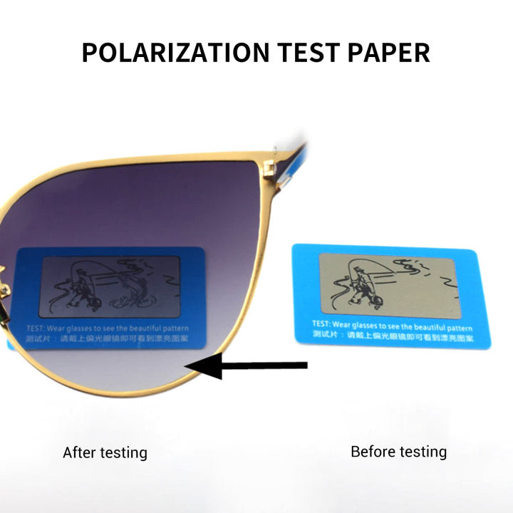 Dioche 2Pcs Polarized Sunglasses Test Card Check Glasses Polarized Paper  Polarized Spectacles Examination Decorative Painting 17x14cm - Walmart.com