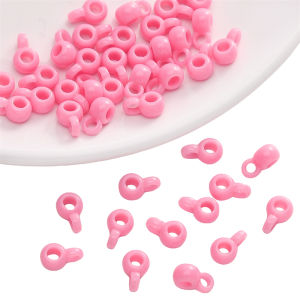 10/20Pcs 9x4mm Colorful Acrylic Hanging Hole Round Beads Charms for Jewelry Making DIY Bracelet Necklace Earrings Accessories