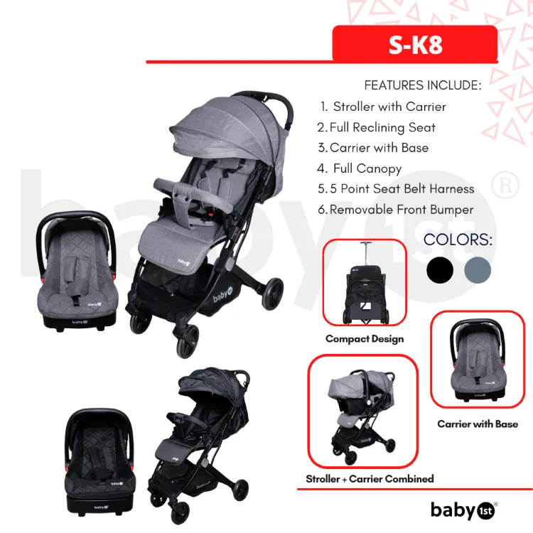 Car seat with base and stroller hotsell