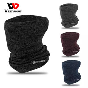 WEST BIKING Winter Windproof Cycling Scarf Tube Mask For Men Outdoor Running Bicycle Half Face Mask Bicycle Motorcycle Bandana Face Mask