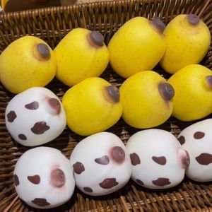 Crunchy Squishy Banana Squeeze Toys Soft Simulated Food Anti Stress Fidgets Toys Slow Rebound Relieve Stress Toy
