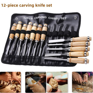 ชุดสิ่วช่างไม้ สิ่วช่างไม้ สิ่วแกะสลักไม้ ชุดสิ่วแกะสลักไม้ ชุดสิ่วไม้ 12ชิ้น สิ่วงานช่างไม้ เครื่องมือช่างไม้ มีดแกะสลั