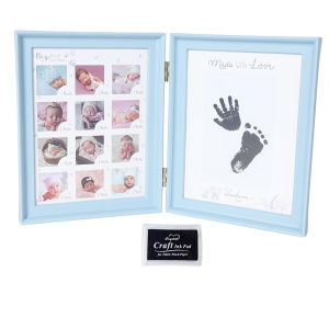 [Fast Deliver] Baby Foot and Hand Print Kit，Baby Picture Frame Clean Touch Ink Pad for Baby Hand and Footprints