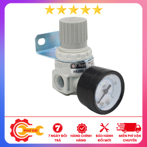 Van Điều Áp Khí Nén AR2000-02-Chất Liệu Hợp Kim Nhôm-Chính hãng