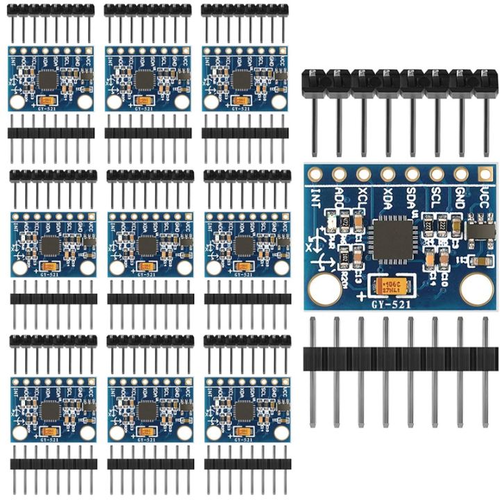 10 Pieces -521 MPU-6050 MPU6050 Module, 3 Axis Accelerometer 6 DOF ...