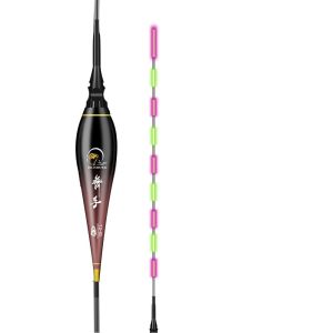 FIGHTINPC Fishing Tools Night Fishing Fishing Tackle Glowing Night Nano With Battery Bite Alarm Deep Water Electric Fishing Float LED Fishing Float Fishing Bobber Fishing Float Tube