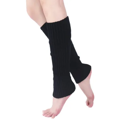 Womens Lolita Socks Leg Warmers Colorful Rainbow Knitted Long Knee Foot Cover Ladies Girls Autumn Winter Spring Arm Leg Warmer Socks JK