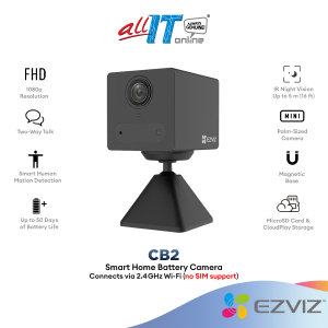 Ezviz CB2 1080P FHD 2MP Smart Home Battery Two Way Talk Security IP Camera