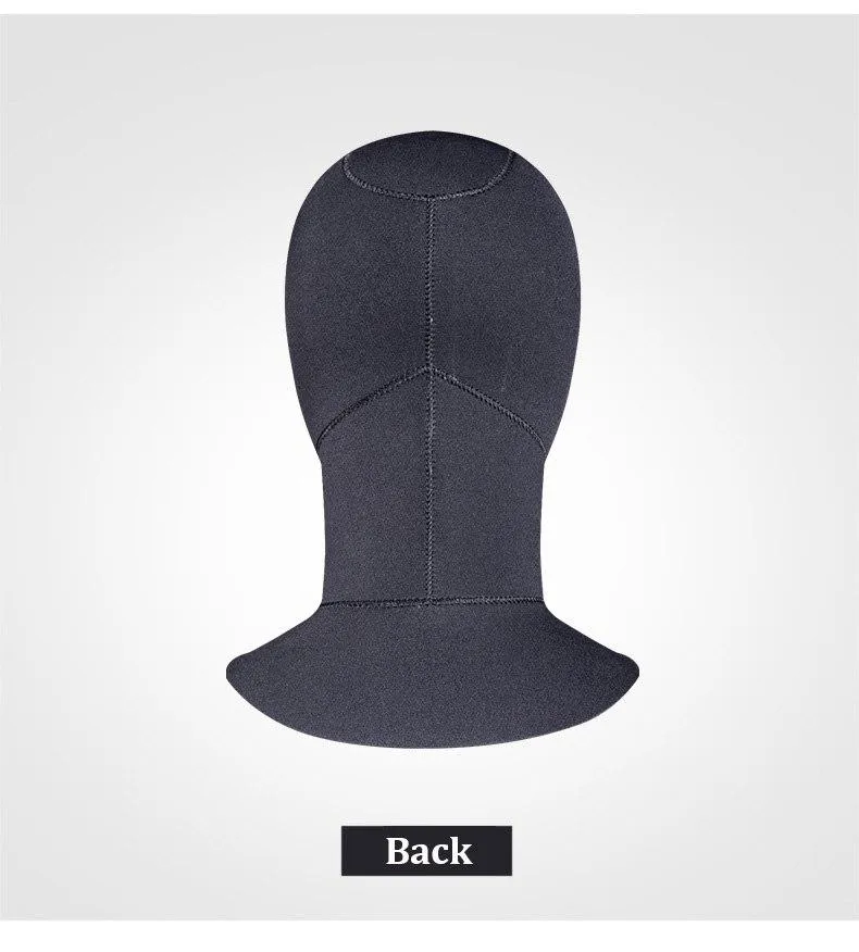 Sbart 3mm Neoprene Scuba Diving Hat Hood Divers Cap Black Neoprene