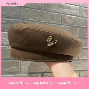 Heabety Cotton Women Berets Winter Hats Vintage French Plaid Top Cap Painter Hat Autumn Winter Street Octagonal Beret Caps