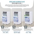 Điều hòa di động 10000 BTU FUJIE Cho phòng 20m2 Máy lạnh đứng cây mini làm lạnh đa năng hút ẩm lọc không khí có điều khiển từ xa. 
