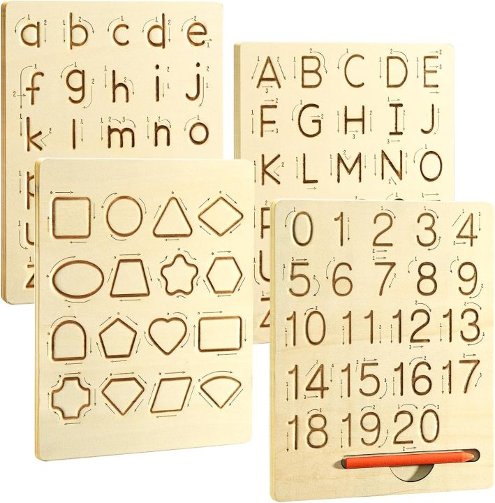 Learn to Write - Number & Letter Tracing Boards for Kids Ages 3-8 ...
