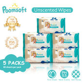 Poomsoft Non-Alcohol Unscented Baby Wipes: Safe & Gentle Solutions