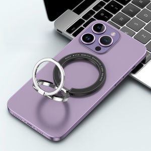 Custom magnetic phone ring stand for adjustable car mount dual ring magnetic cell phone grip Holder