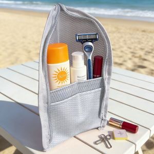 Toothpaste Cosmetic Bag | Foldable Clear Hanging Travel Makeup Bag | Large Capacity Waterproof