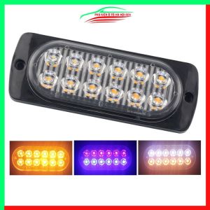 Đèn led nhấp nháy ô tô gắn hông xe tải LYMOYO 12V - 24V ánh sáng xanh đỏ 6 led/12 led