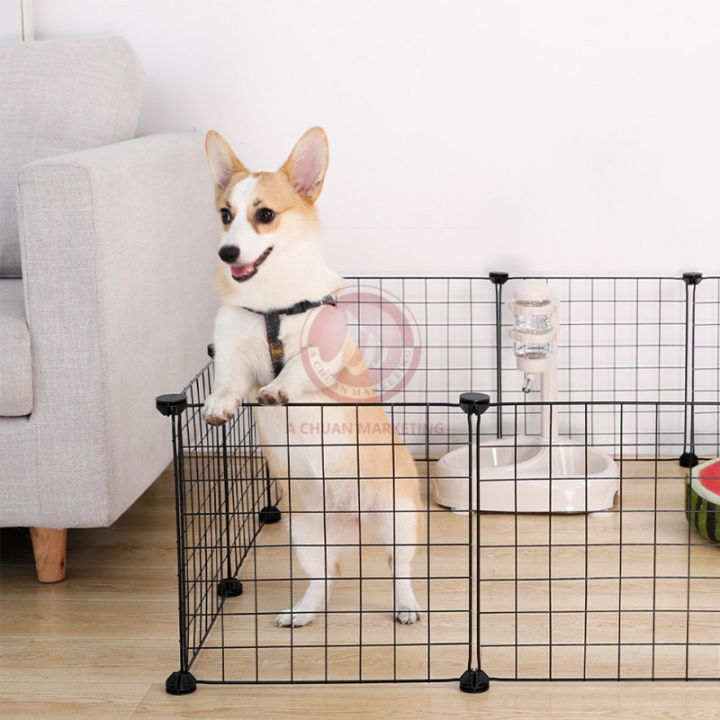 DIY Pet Fence Dog Fence Pet Playpen Dog Playpen Crate For Puppy Cats Rabbits 35cm x 35cm Lazada PH