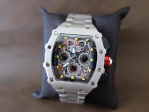 Bisa COD jam tangan jam tangan pria jam tangan rantai jam tangan silver jam tangan chrono aktif