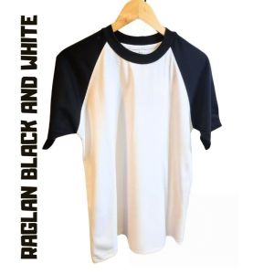 BASIC RAGLAN STYLES RAGLAN SHIRTS CREW NECK TWO TONE SHIRTS INK AND THREADS MNL black white brown gray black