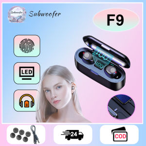 ♥100%Original Product+FREE Shipping♥【Original】 F9 9D Sound TWS 5.1 Bluetooth Earphones Wireless Earbuds Sport Gaming Headset Ear