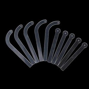 GUCHEN3🦋 1 5 cái rõ ràng Acrylic Bông tai hiển thị chủ giá Bông tai đeo hiệu ứng Stick ear Stud đồ trang sức thử trên thanh