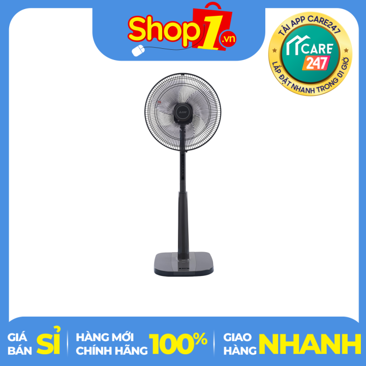 Quạt đứng Mitsubishi LV16S-RA-CY-GY-Chân đế lớn giúp quạt đứng vững ...