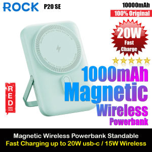 Rock PD 20W 15W Magnetic Wireless Charging Fast Charge 10000mAh Travel Small Palm Size Compact Mini Power Bank Powerbank