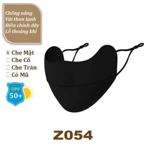 Khẩu Trang Vải Nỉ Trùm Kín Mặt Cho Nam Chống Nắng Thời Trang ( Fashion Marks Chống Gió Bụi Thoáng Khí Dây Đeo Rút )