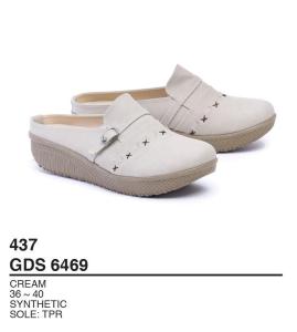 Garsel Shoes - Sepatu Bustong Wanita GDS 6469 CREAM