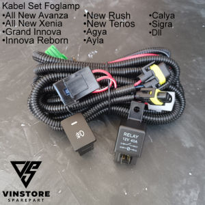 Foglamp Lampu Kabut All New Avanza/Xenia/Agya/Calya ( Bahan Kaca )