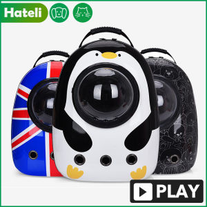 HATELI Upgrade Cat Backpack Window Astronaut Bag for Cat Backpack Pet Trave Carriers Purses
