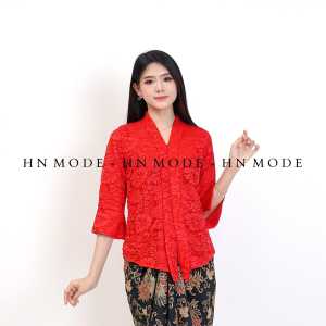 Naily kebaya - Atasan kebaya kutubaru floy brukat / kebaya modern / kebaya wisuda / kebaya kartini / maronn / navy / abu / gold