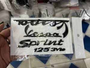 Bộ tem full đen Vespa Sprint 125 3Vie