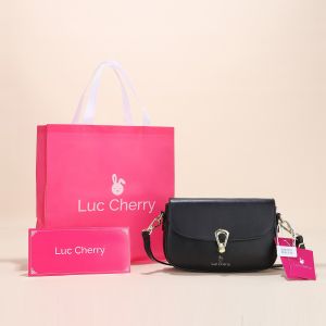 CALVIERO COLLECTION 2014LC LUCCHERRY TAS SELEMPANG WANITA PREMIUM FREE PAPERBAG SHOULDER BAG IMPORT ELEGAN MEWAH