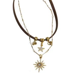 Adjustable Bohemian Tribal Pendant Necklace Versatile Piece Gift For Office Parties And Travel Accessories