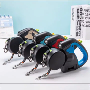 Automatic Lock Retractable Dog Leash AntiSlip Grip High Strengths Dog Traction Rope For Small to Large Dogs Outdoor Gear