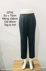 Quần Tây Ống Suôn Quần Âu Công Sở Lưng Cao Cho Nữ Hàng Nhật si tuyển – Secondhand Size Ghi Trên Hình