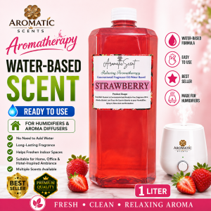 Strawberry 1L Water Based Scent Essential Oil Fragrance for Humidifier Air Freshener & Linen Spray