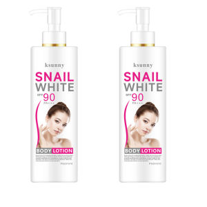 Snail White Body Lotion SPF 90 PA+++ Collagen Moisturizer Anti Aging Sun Protection Whitening Lotion 500ML