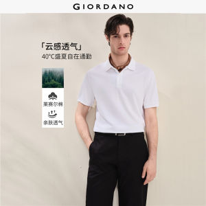 Giordano Men Logo embroidery short sleeve polo shirt Free Shipping 01016464