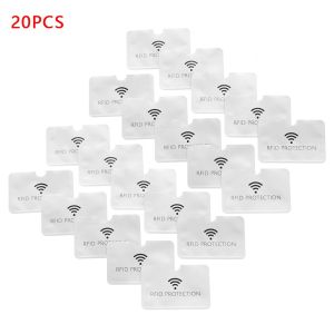 LETIGO 10/20pcs  Aluminium Blocking Reader Credit Cards Covers Anti-theft Anti Rfid Card Case ID Card Holder