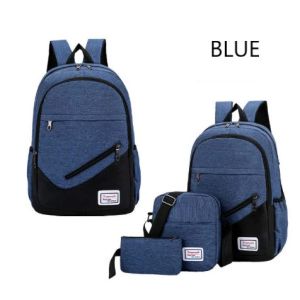 ZWB QB301 Canvas Korean Canvas 3in1 Backpack 3 in1 Backpack