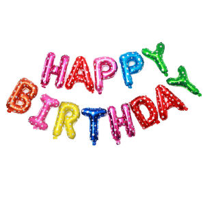 Dây Chữ HAPPY BIRTHDAY Bóng Phao Màu Sắc – Trang Trí Sinh Nhật Tiệc Tùng