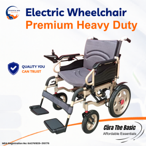 [Ready Stock] Electric Wheelchair Premium Heavy Duty Foldable Backrest Armrest - MDA Approved