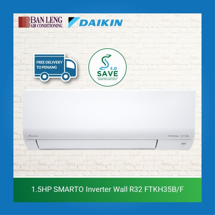 Daikin 1 5hp Wall R32 Smarto Premium Inverter With Built In Wifi