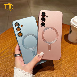 Tri-Town Matte Magnetic Phone Case for Samsung A37 A57 A56 A55 A16 A05S A06 A15 A35 A54 A26 A36 A07 A17 S24 S25 S26 Lens Protector Shockproof Phone Cover