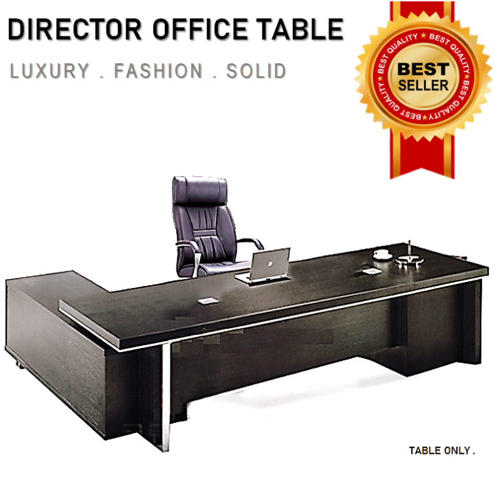 Modern Wooden L Shape Boss Director Computer Desk Table Home Office ...